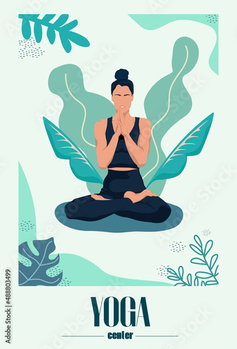 yoga woman poster