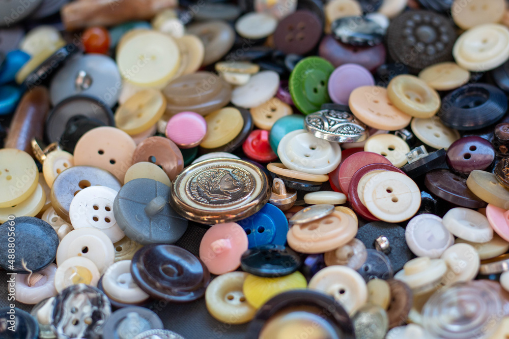 Mix of random buttons background Mix of random buttons background