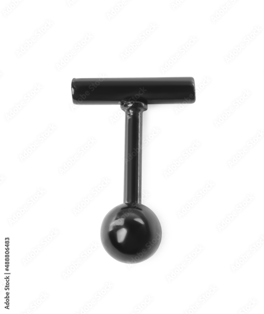 Piercing jewelry. Labret stud isolated on white