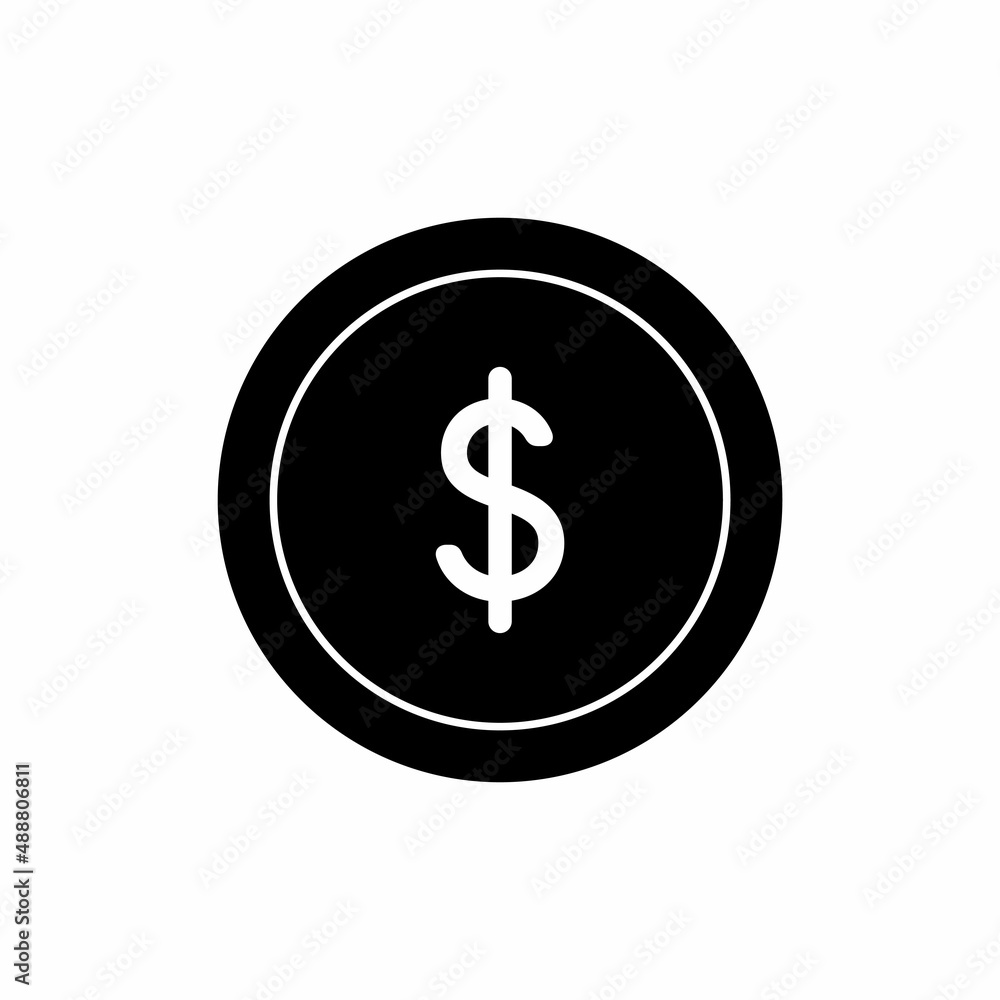 Money coin icon design template illustration vector Money coin icon design template illustration vector