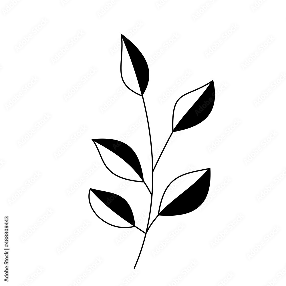 Decorative Branch Illustration Decorative Branch Illustration