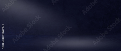Leinwand Poster dark blue background with light