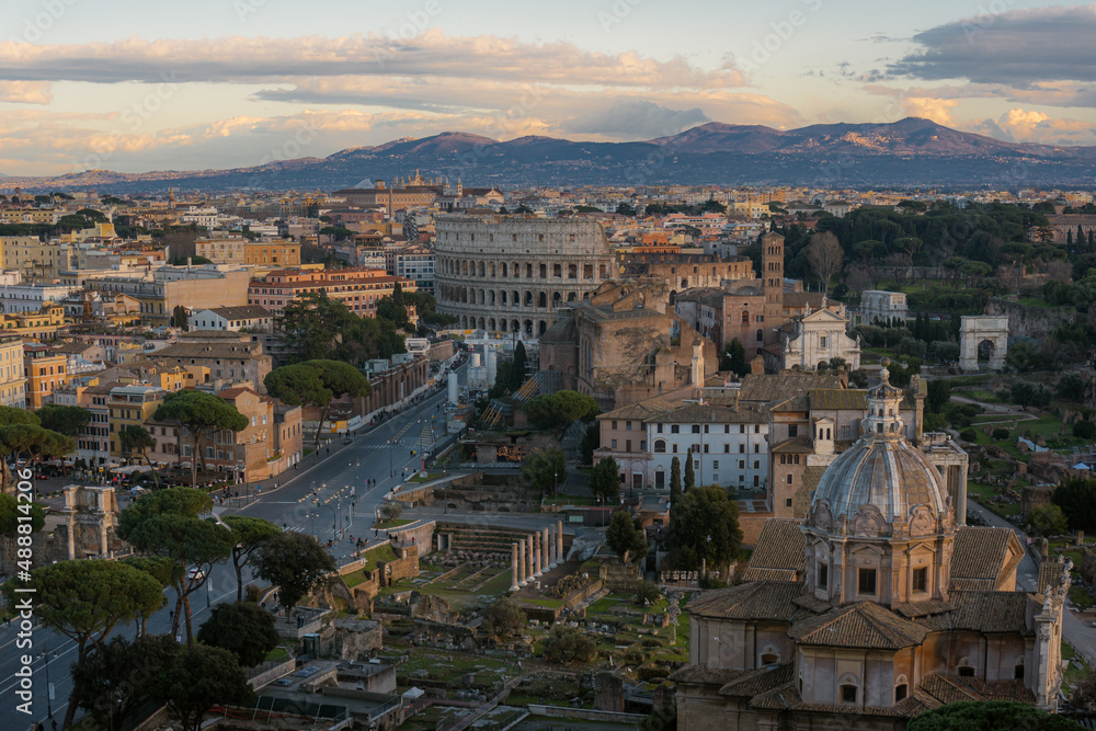 view of rome, italy