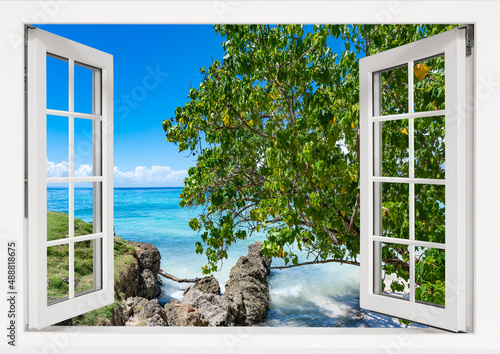 open window to the sea