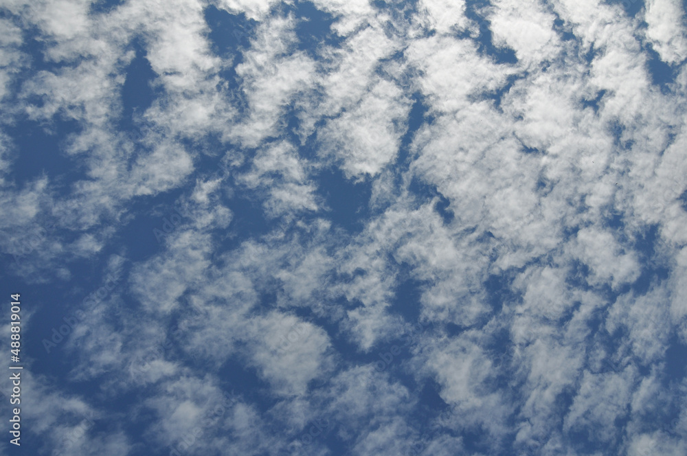 Blue rich sky with small clouds for clouds background or wallpaper Blue rich sky with small clouds for clouds background or wallpaper