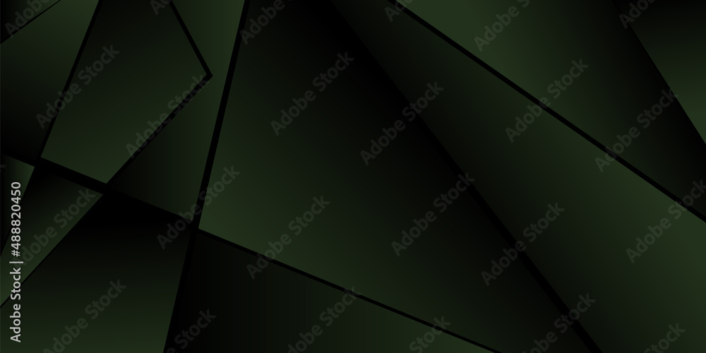Abstract polygonal pattern. Shades of green. Background design, cover, postcard, banner, wallpaper