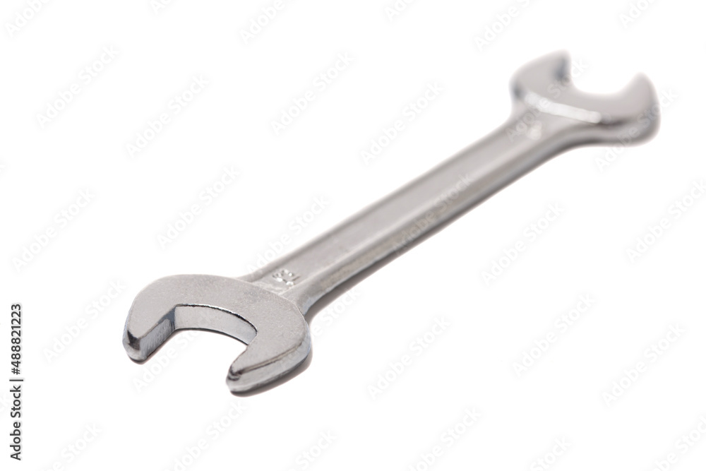 Wrench metal spanner isolated on white background Wrench metal spanner isolated on white background