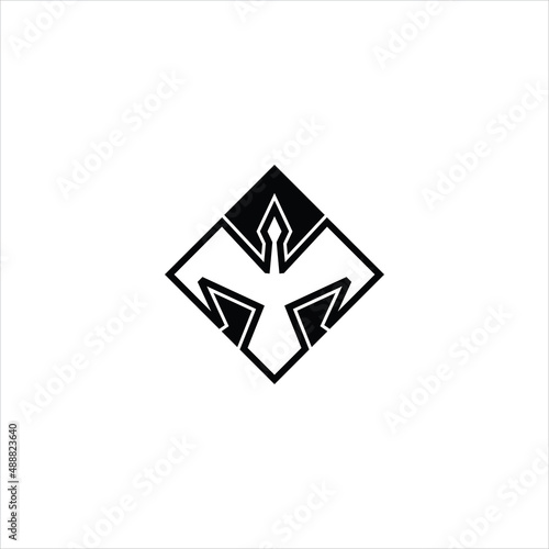 bird logo vector abstract template