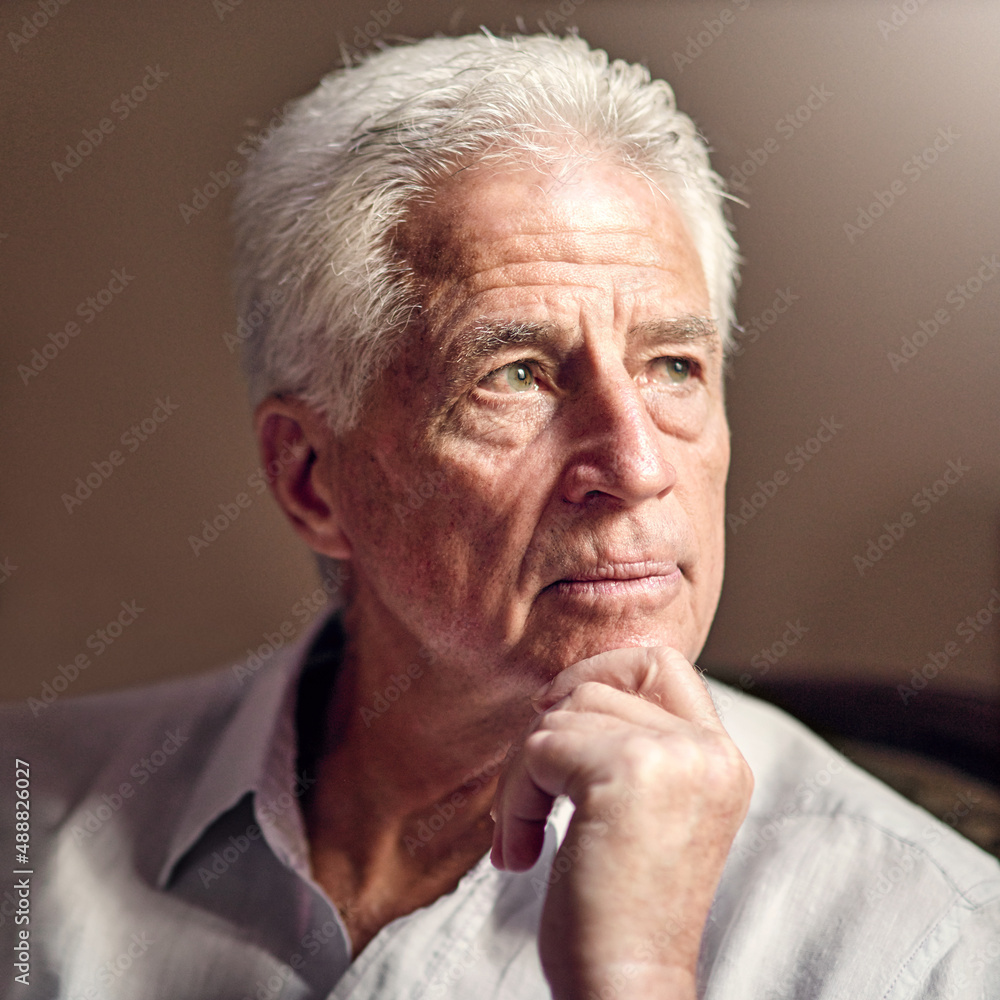 Growing old is a privilege denied to many. Shot of a senior man looking thoughtful. Growing old is a privilege denied to many. Shot of a senior man looking thoughtful.
