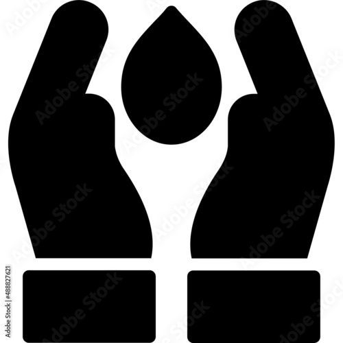 Hand Holding Water Icon