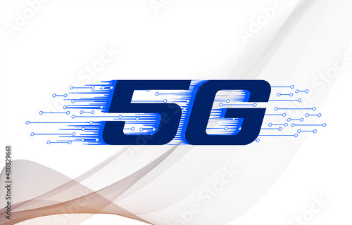 5G new fifth generation internet wireless technology background