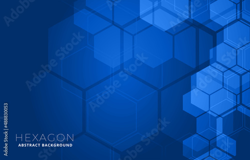 blue hexagonal shape medical background concept