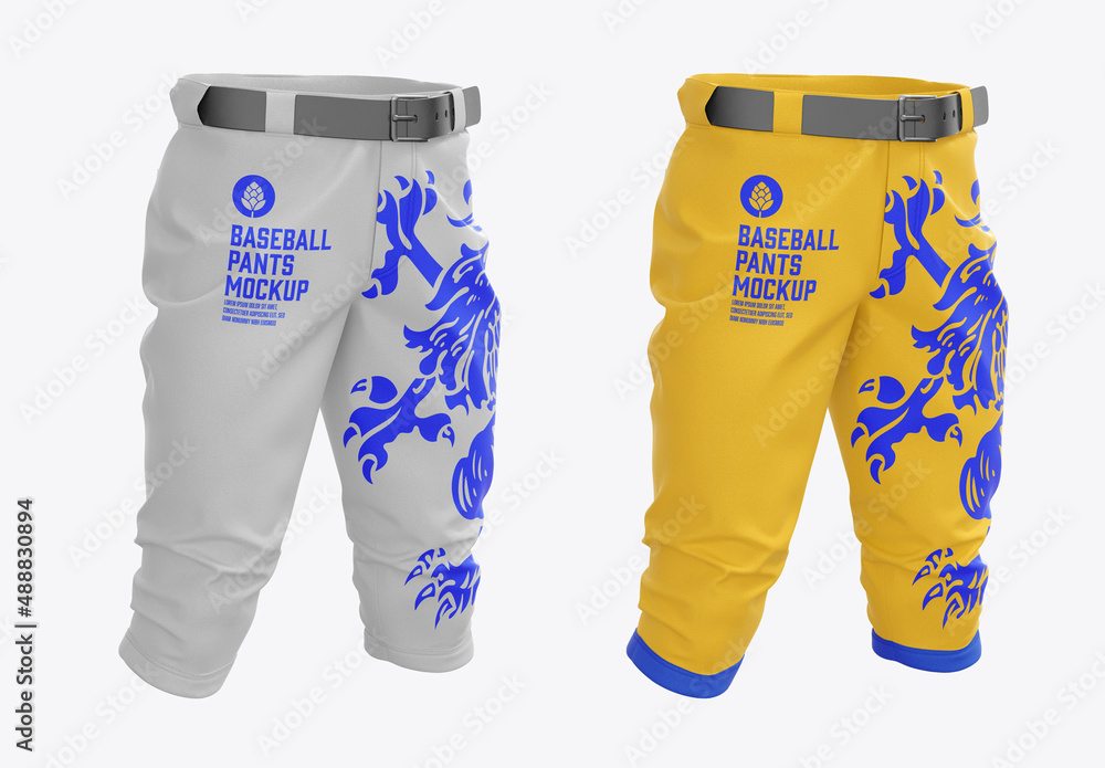 Baseball Pants Mockup Stock Template Adobe Stock