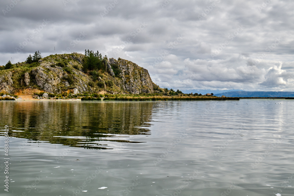 Beautiful Lake Titicaca in Peru.