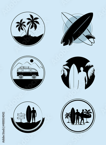 set surfing summer