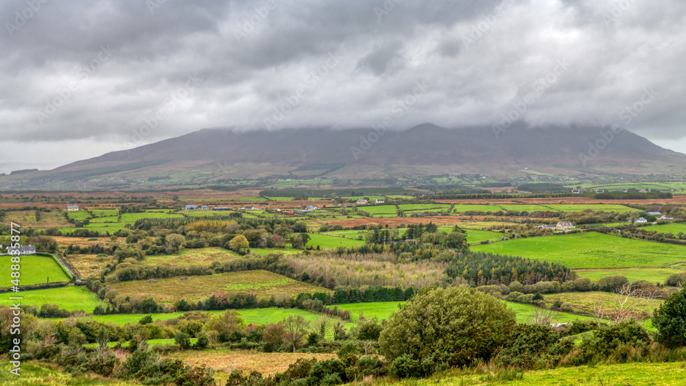 Landscape view at Nephin Mountain in County Mayo Ireland