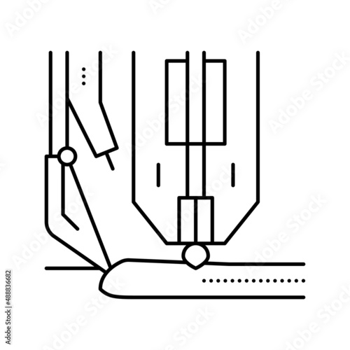 hyperbaric welding line icon vector illustration