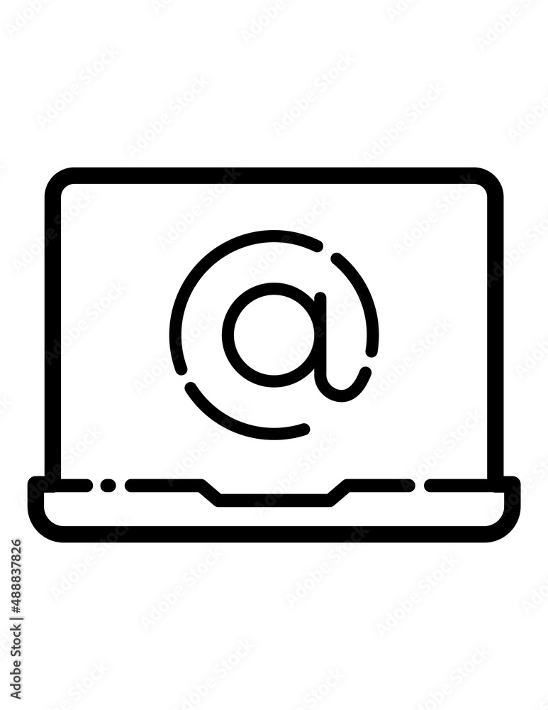 Email Flat Icon Isolated On White Background Email Flat Icon Isolated On White Background