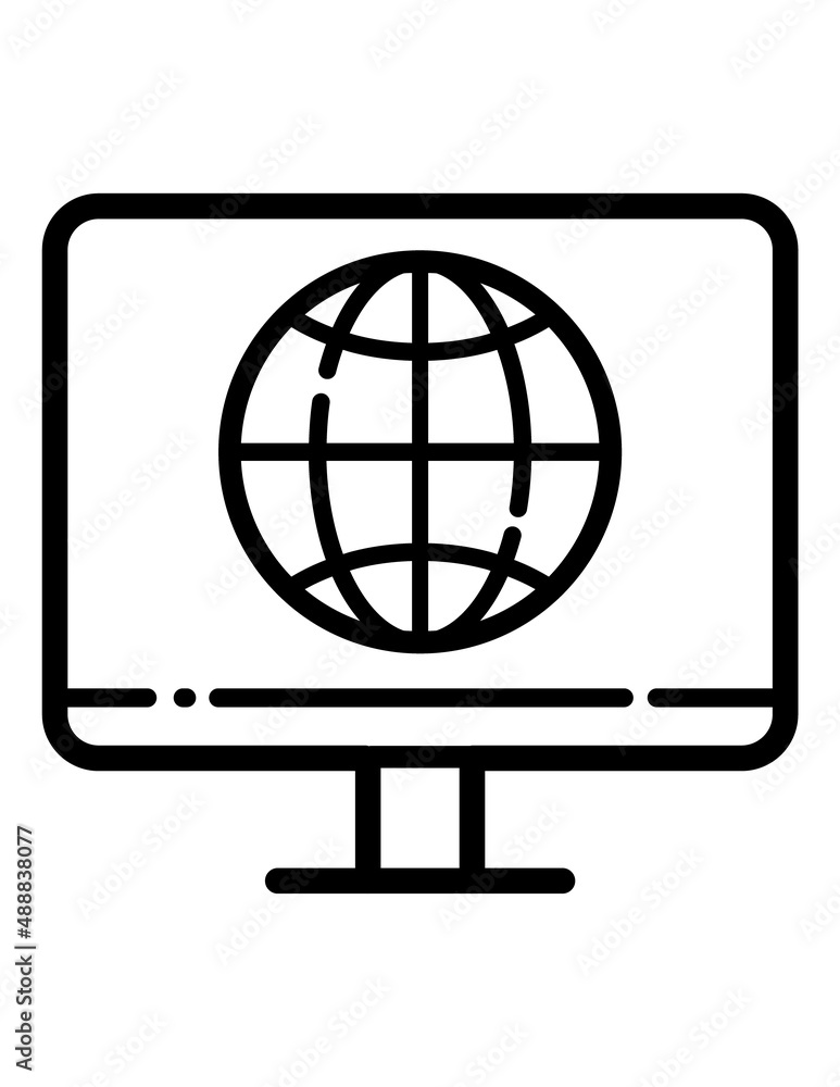 Internet Flat Icon Isolated On White Background Internet Flat Icon Isolated On White Background