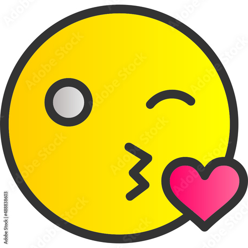Kiss Wink Heart Icon