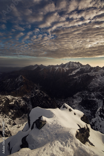 Wschód słońca na Rysach
