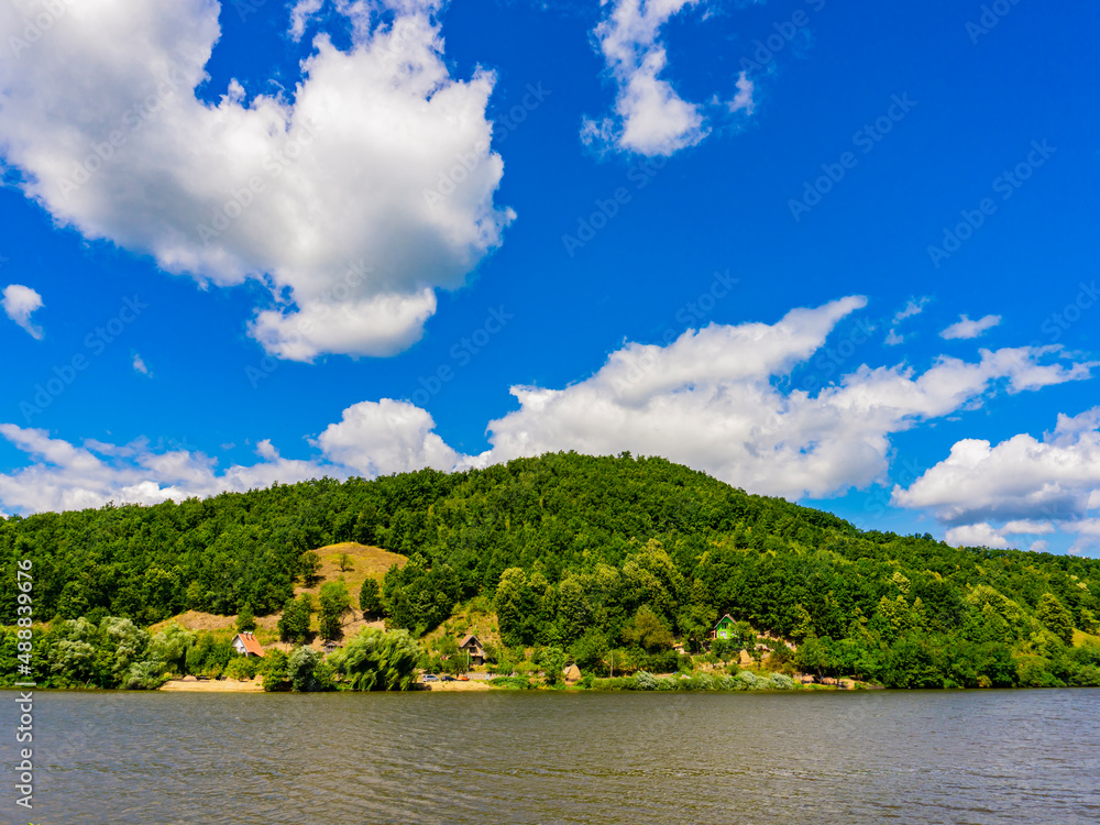 Danube gorge at Djerdap in Serbia