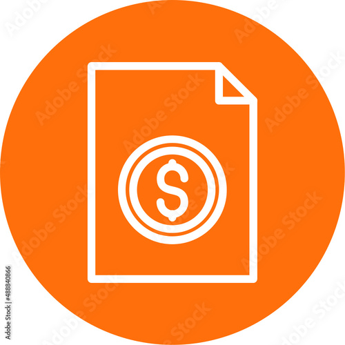 File Invoice Dollar Icon