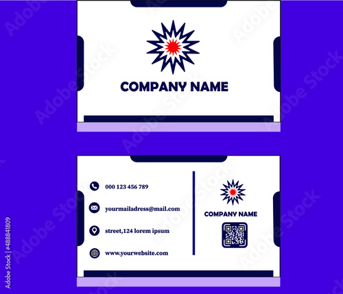 set of business cards
