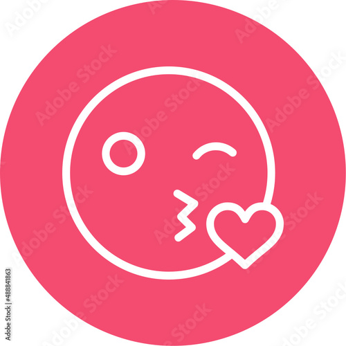 Kiss Wink Heart Icon