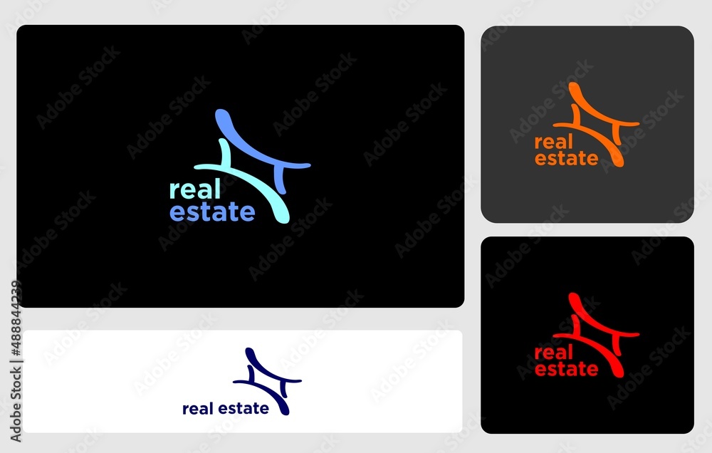 Obraz premium real estate logo