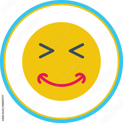 Grin Squint Icon