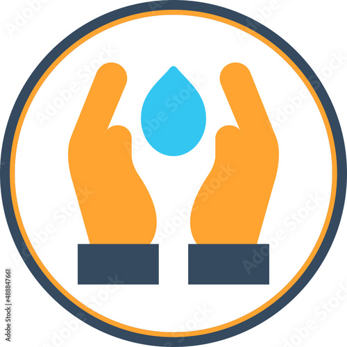 Hand Holding Water Icon