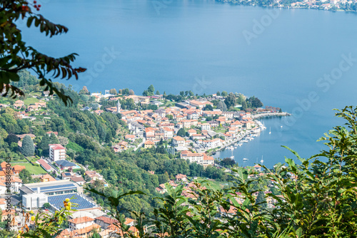 Aerial view of Pella in the Lake Orta photo