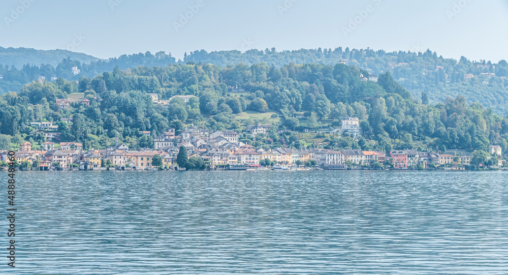 Fototapeta premium Landscape of Orta in the Lake Orta