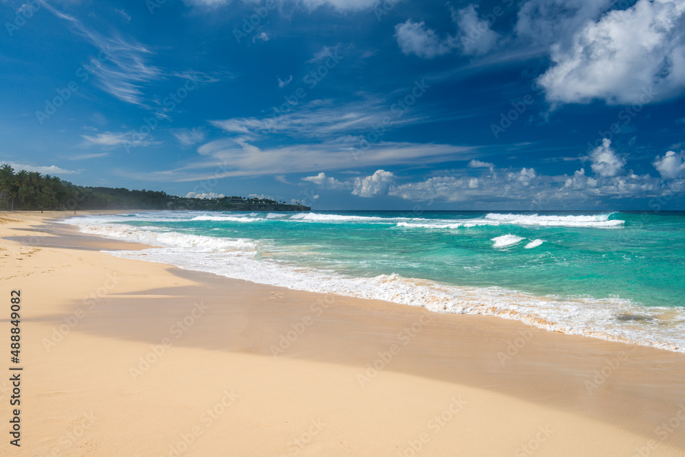 Playa Grande beach on a sunny day in the northern part of the Dominican Republic Playa Grande beach on a sunny day in the northern part of the Dominican Republic