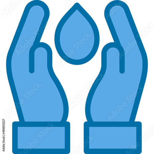 Hand Holding Water Icon