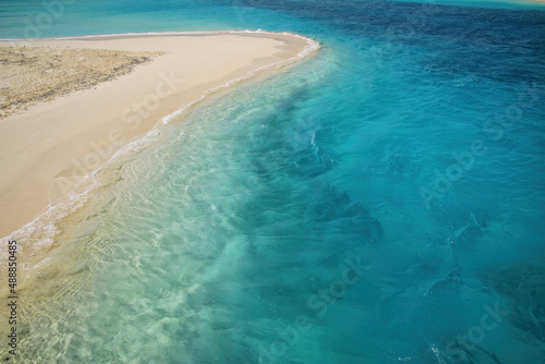 Channel between Ouvea and Mouli Islands flowing into Ouvea Lagoon, Loyalty Islands, New Caledonia