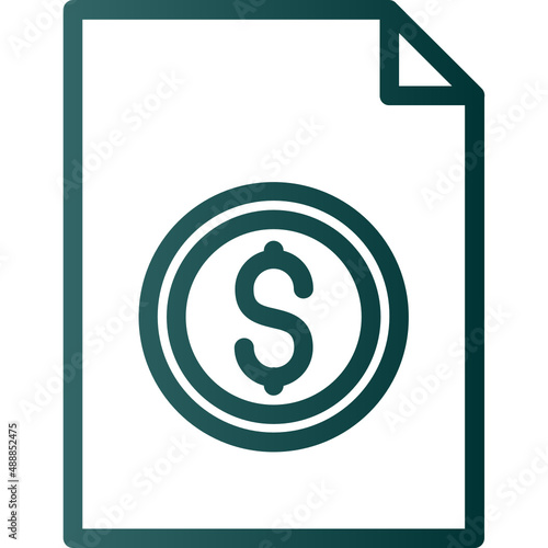 File Invoice Dollar Icon