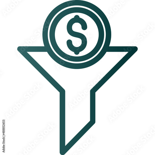 Funnel Dollar Icon