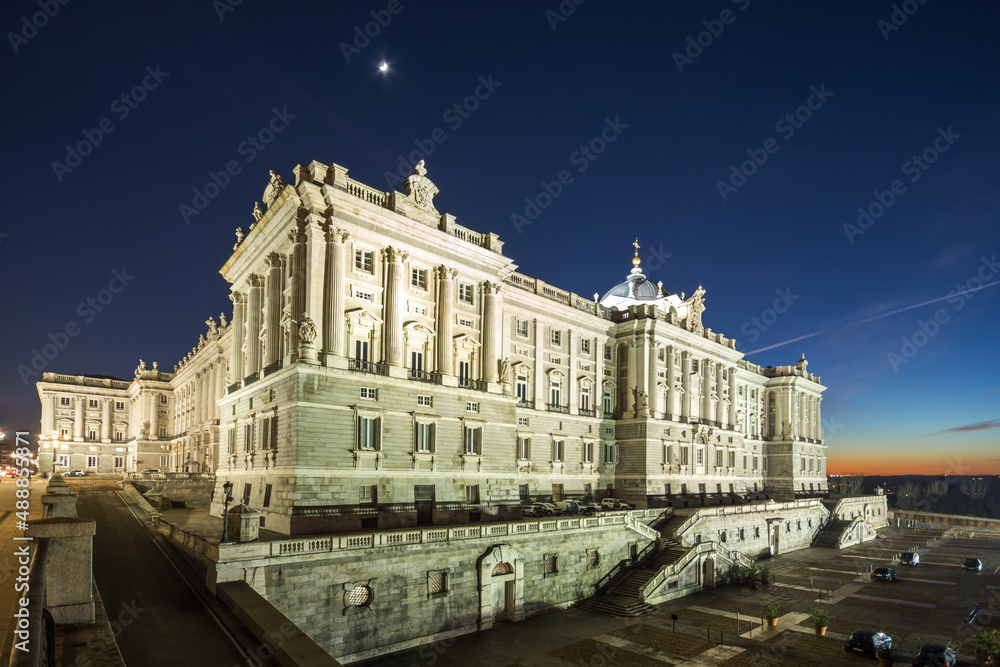 Obraz premium Royal Palace of Madrid, Spain