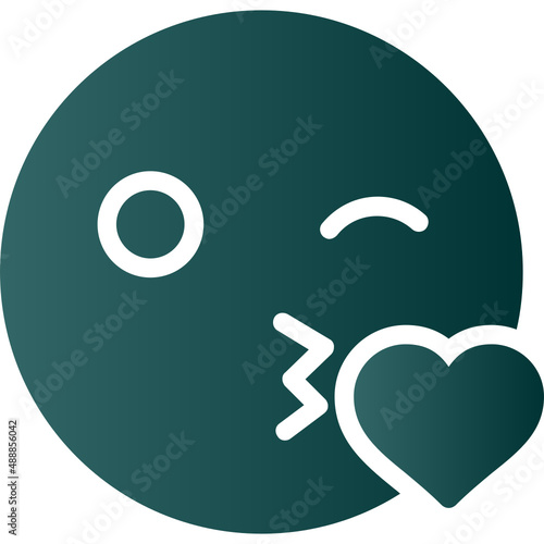 Kiss Wink Heart Icon