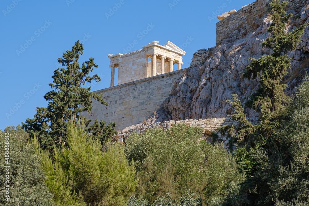Fototapeta premium Athena Nike temple on Acropolis of Athens, Greece