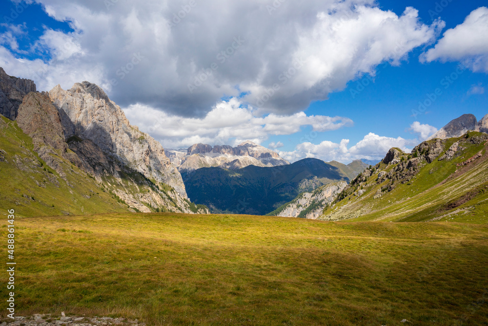 September in the Dolomites. View from the Lino Pederiva trail.