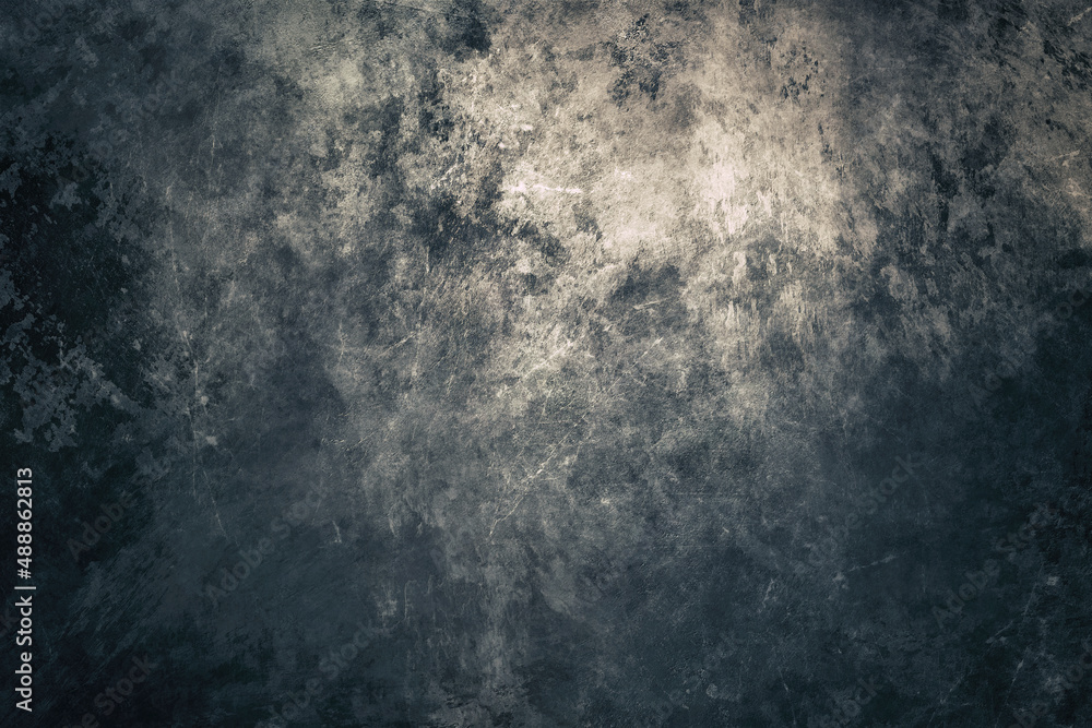 Fototapeta premium Dark and dirty concrete background with a rippled, grunge-stlye structure