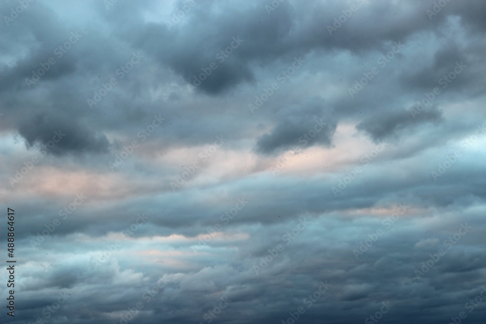Obraz premium sky dark storm clouds background