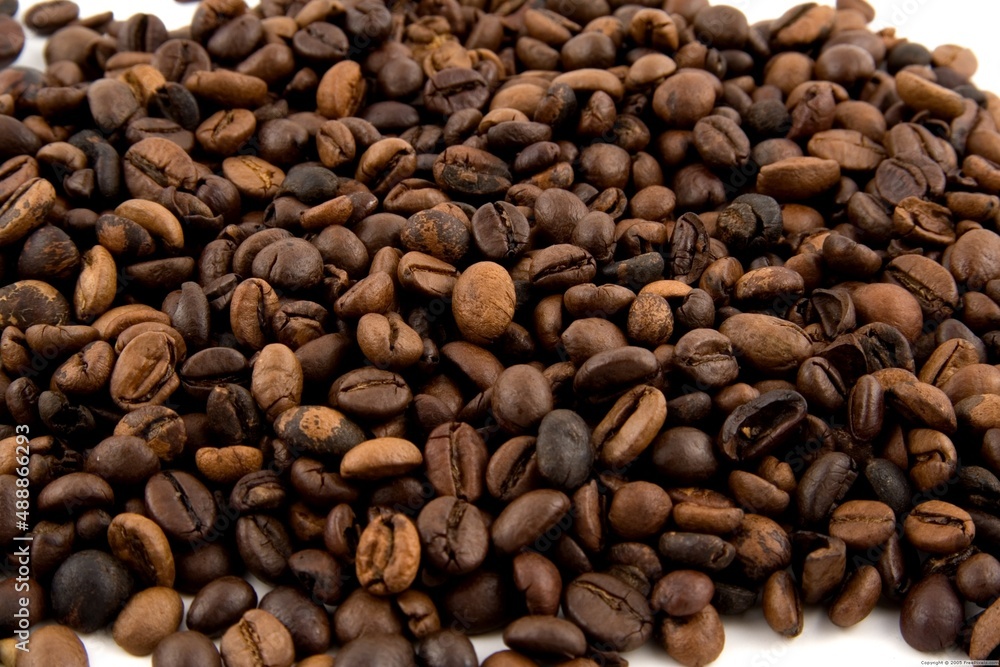 Fototapeta premium Detalle de granos de café