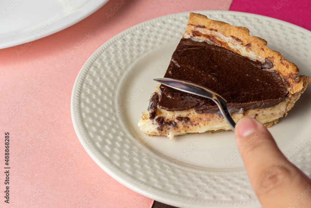 Alpino chocolate pie with dough Alpino chocolate pie with dough