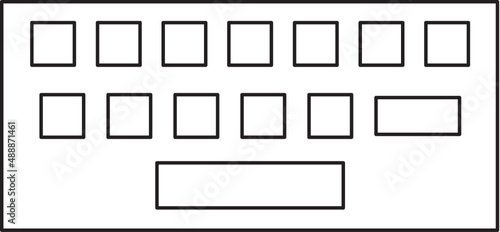 Keyboard Icon - black & white