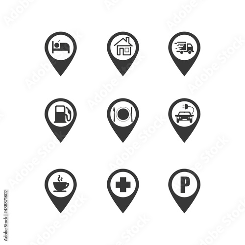 House location icon. Great vectors for travel, social networks, internet applications