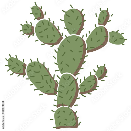 nopal cactus vector